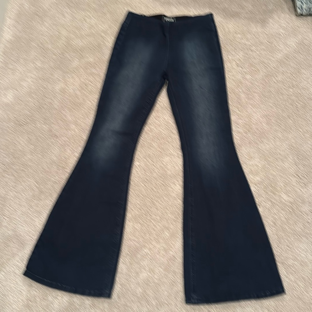 Tricot flare jean size M